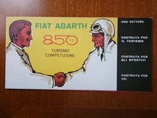 Volantino Depliant Abarth 850