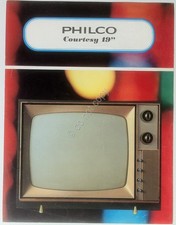 Radio TV Hi-Fi VIntage - Philco - Depliant televisore Courtesy 19" - Anni '70