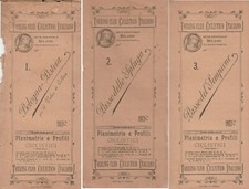 TOURING CLUB CICLISTICO ITALIANO - Planimetrie e profili ciclistici 1897 - 1899