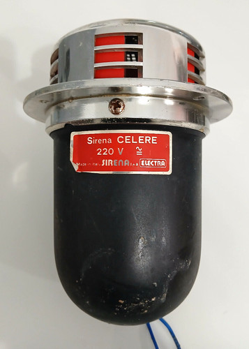 Sirena vintage celere 220v - vintage,