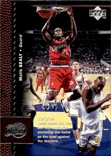 Card nba malik sealy 1997 - card,