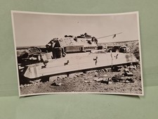 FOTO D'EPOCA 2 GUERRA MONDIALE REGIO ESERCITO AFRICA CARRO INGLESE ABBANDONATO 