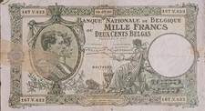 Rare 1000 Francs / 200 Belgian