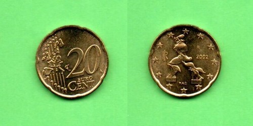 Italia centesimi 2002 - 20,