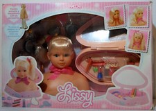 FALCA BAMBOLA SISSY HEAD VINTAGE ANNI 90 CON ACCESSORI ENORME SET SPAGNA MADE MAI USATA NUOVA