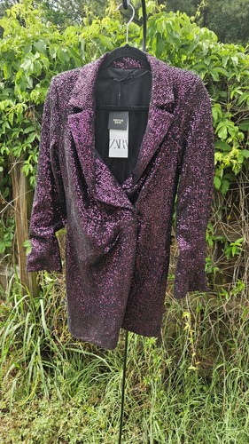 Abito blazer zara viola - abito, con