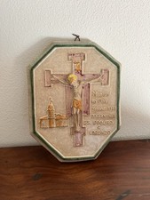 Formella Ceramica Faenza con Crocifisso