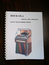 Rock-ola 1455-D & 1455-S Jukebox Manuale di servizio e ricambi