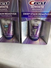Lotto di 2 dentifrici giornalieri crest 3d bianco brillantezza smacchiatore profondo scadenza 2027