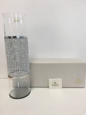 BOMBONIERA MATRIMONIO VASO CON STRASS E BOX VIA VENETO OFFERTA STOCK H 26 CM