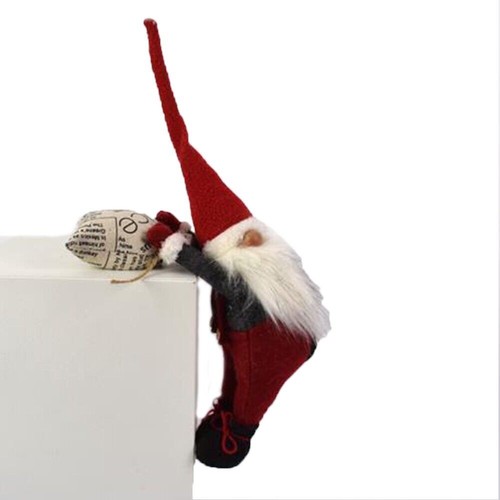Gnomo elfo babbo natale - , rosso