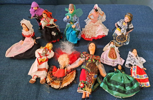 Bamboline souvenir vintage - 12,