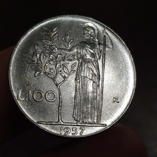 Moneta Repubblica Italiana 100