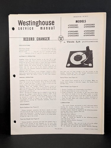 Westinghouse giradischi - westinghouse,