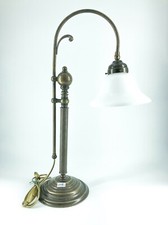 Brass and White Glass Banker