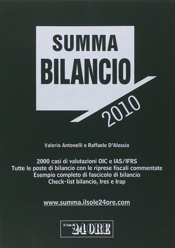 Summa bilancio 2010 il sole - 2010,