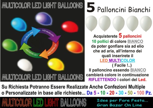 Palloncini led luminosi luce - palloncini,