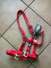 CAPEZZA DA PULEDRO IN NYLON CON DOPPIA REGOLAZIONE COLORE ROSSO MISURA SHETLAND