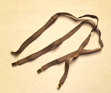 Bretelle uomo vintage anni 70 grigio 4 pinze regolabili elastiche __S1