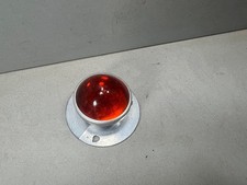 Catarifrangente posteriore vetro metallo bici moto auto epoca anni 20 30 PTR 523