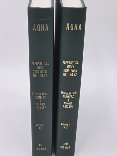 Aqha alphabetical index - alphabetical, i