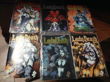 LADY DEATH COMICS COLLECTION + FAN EDITION 6 FUMETTI VINTAGE 