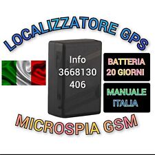 GPS MINI MICROSPIA AUDIO LOCALIZZATORE GSM INSEGUITORE SATELLITARE ANTIFURTO SPY
