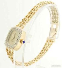 Orologio da polso donna al quarzo Baume & Mercier grado 5100, 6J, cassa e cinturino 14k, scatola