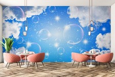 Carta da parati 3D Sky Bubbles