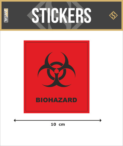 Adesivo murale biohazard - adesivo,
