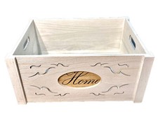 Cassetta legno 38x28 h18 vassoio vaschetta vintage shabby confezioni bottiglie