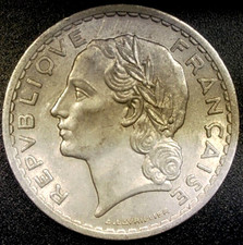 Moneta cinque franchi Francia