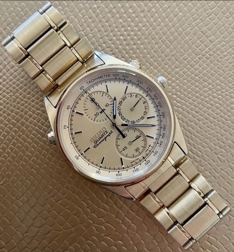Seiko 7t24 7a00 38mm gold - seiko,