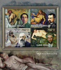 Edgar Degas Stamp Paul Cezanne