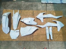 KIT PLASTICHE PLAST KTM SX SXF 2016 2017 2018 125 250 300 350 450 Bianco Bianche