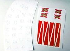 Kit decalcomanie set ruote Spinergy Ambrosio REV X cerchio adesivo adesivi