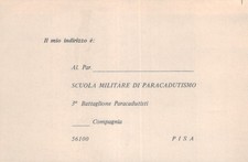 CARTOLINA MILITARE 1970/80