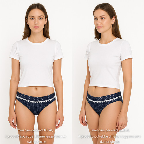 Golden point slip donna blu - slip, da