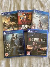 5 Giochi Originali Per PS4…Resident Evil 4 …red Dead…leggi Descrizione…