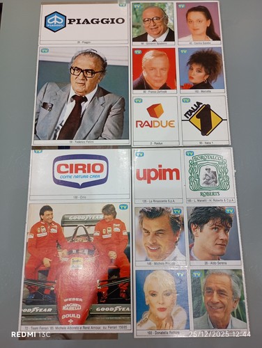Lotto figurine panini - panini, tv