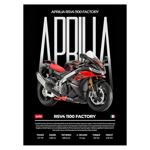 Poster moto aprilia rsv4 - rsv4, |