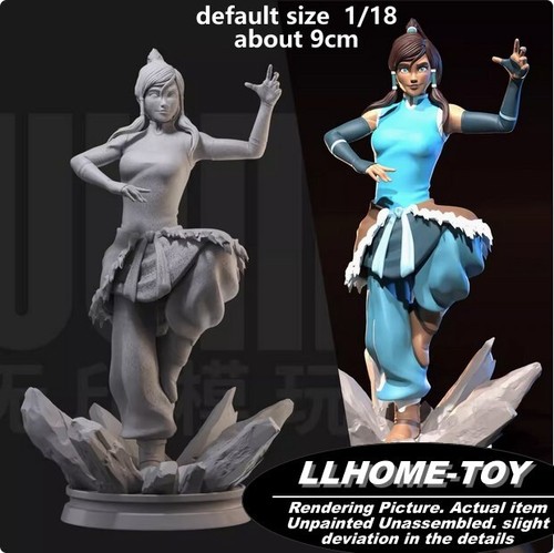 Anime korra resina stampa - resina, 3d