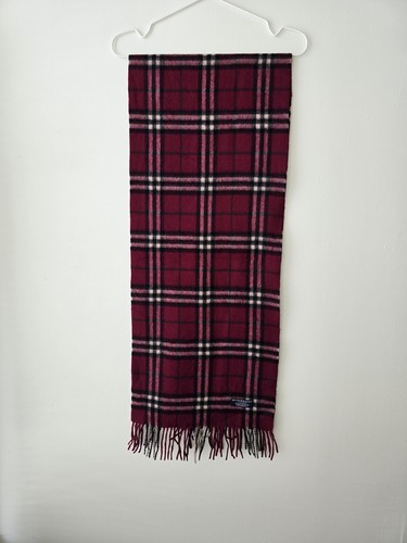 Sciarpa burberry rosso nero - burberry,