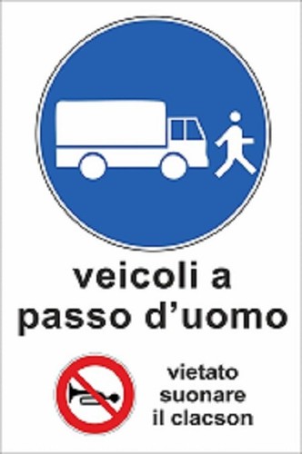 Cartello segnaletico veicoli - cartello,
