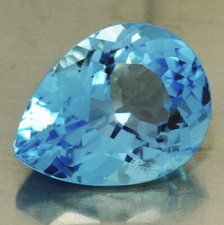 TOPAZIO NATURALE GOCCIA BLU CT. 11,17  CON CERTIFICATO IGI