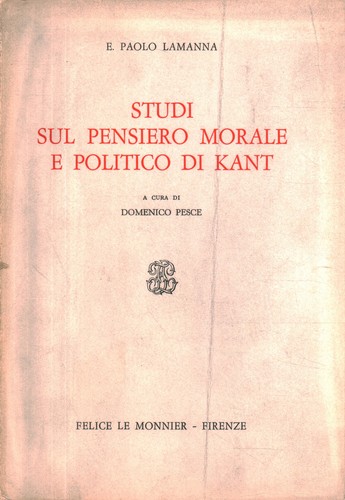 Studi sul pensiero morale - , e