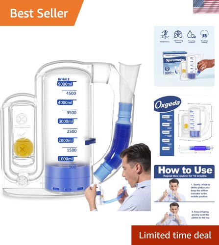 Spirometer for lungs - -, 5000ml