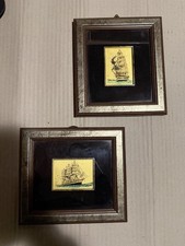 Coppia Quadretti con Velieri -