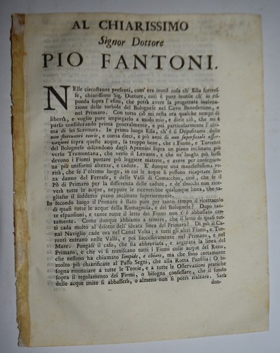 Acque bologna ediz 1760 - di,