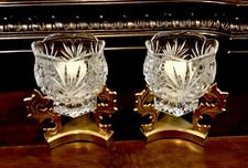 Pair Of French Crystal Candle